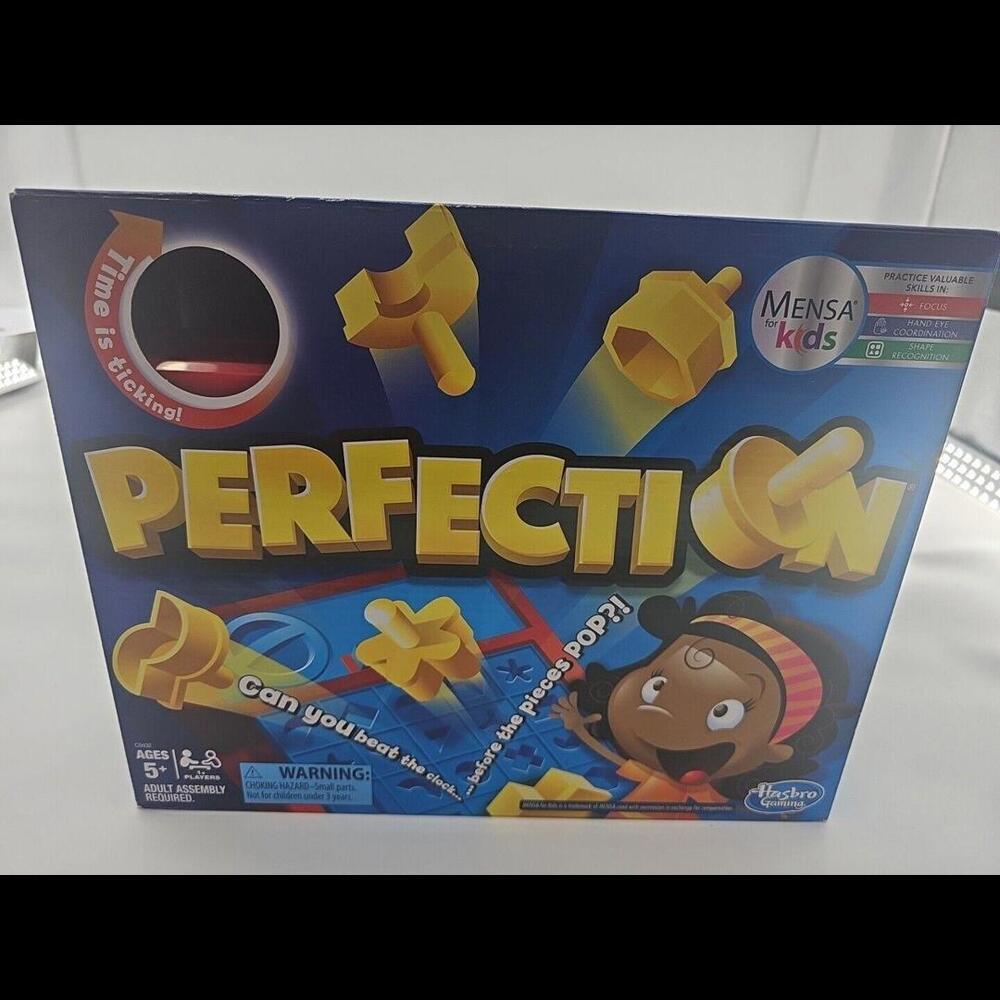 Hasbro Gaming Perfection Game for Preschoolers and Kids Ages 5 and Up, Popping